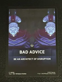 MTG Avatar: The Last Airbender Bad Advice Theme Card 0020 NM - Image 1