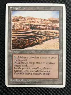 Strip Mine MTG Magic the Gathering Card Core Set 4th Edition Regular - Image 1
