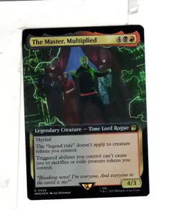 MTG SkeenAB The Master Multiplied BORDERLESS FOIL from WHO. NM. - Image 1