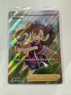 Pokemon TCG Shauna Fusion Strike Holo Card 263/264 Full Art Ultra Rare - Image 1