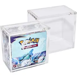 Acrylic Display Case for Pokemon Booster Box Stackable with Premium Magnetic Top - Image 1