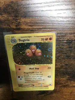 2002 Pokemon Expedition E-Reader 10/165 Dugtrio Holo Rare NM - Image 1