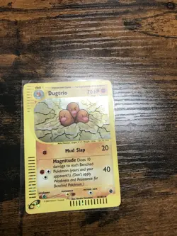 2002 Pokemon Expedition E-Reader 10/165 Dugtrio Holo Rare NM - Image 2
