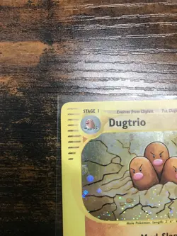 2002 Pokemon Expedition E-Reader 10/165 Dugtrio Holo Rare NM - Image 3
