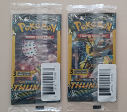 Pokemon Sun & Moon Lost Thunder Factory Sealed 3 Card Pack Complete Art Set of 4 - Image 2