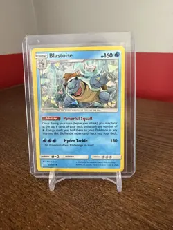 Pokemon TCG Blastoise 25/181 Cracked Ice Holo Rare Team Up - Image 1