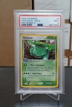 Pokemon Venusaur POP Series 2 Holo Rare #6 PSA 9 Mint - Image 1