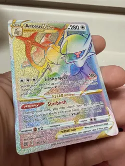Arceus VSTAR ⭐ 176/172 Holo Rare Rainbow Brilliant Stars 2022 Pokemon - Image 2