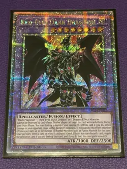 Yu-Gi-Oh! TCG Red-Eyes Dark Dragoon RA02-EN021 Quarter Century Secret Rare NM - Image 1