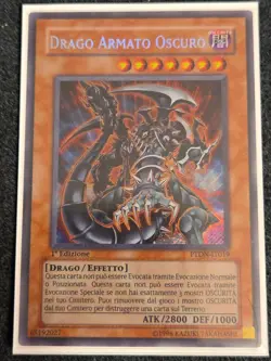*Italian* Yugioh Dark Armed Dragon PTDN-EN019 Secret Rare 1st Ed LP - Image 1