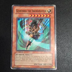YUGIOH Gearfried The Swordmaster, Common SD5-EN016 1st Ed HP - Image 1