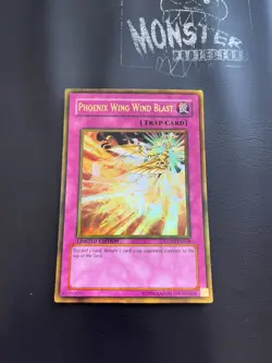 YUGIOH PHOENIX WING WIND BLAST GOLD RARE GLD2-EN048 LIMITED EDITION PLAYED - Image 1