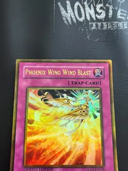 YUGIOH PHOENIX WING WIND BLAST GOLD RARE GLD2-EN048 LIMITED EDITION PLAYED - Image 3