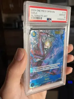One Piece Sanji OP06-119 SEC Alternative Art English PSA 10 - Image 2