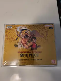 One Piece TCG OP-04 Booster Box Kingdoms of Intrigue English - Sealed - Image 1