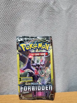 Pokemon TCG: Sun and Moon - Forbidden Light Booster Pack (3 Cards) Factory Seal - Image 1