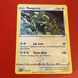 Rayquaza - New 2025 McDonalds Happy Meal Pokemon Dragon Discovery Card 014/015 - Image 1