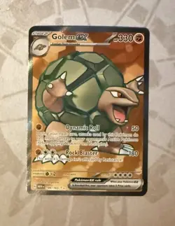 Pokemon TCG Card Golem EX 189/165 Scarlet & Violet 151 Full Art Ultra Rare - NM - Image 1