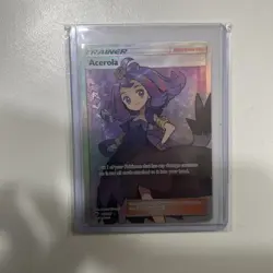 Trainer Acerola 142/147 Burning Shadows Off Center Pokemon Card OC LP-NM - Image 1