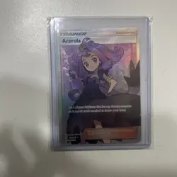 Trainer Acerola 142/147 Burning Shadows Off Center Pokemon Card OC LP-NM - Image 2