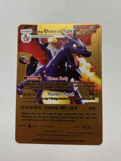 SHINING Charizard GX ULTRA RARE Orange Foil Display Card MINT/NEAR MINT - Image 1
