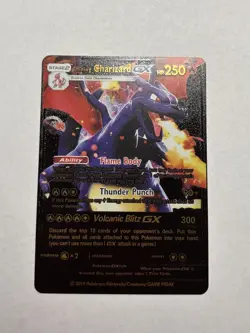 SHINING Charizard GX ULTRA RARE Black Foil Display Card MINT/NEAR MINT - Image 1