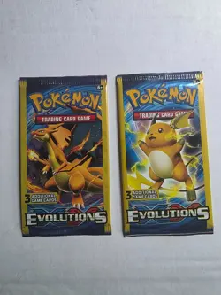 Pokemon XY Evolutions 3-Card Mini Factory Sealed NEW x2 - Image 1