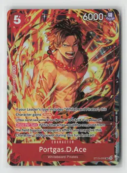 Portgas.D.Ace (Illustration Box Vol.5) SR One Piece Promotion Cards ST15-005 NM - Image 1
