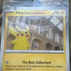 Pikachu at the Museum – Natural History Museum London Promo Card (UK Exclusive) - Image 2