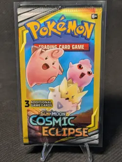 Cosmic Eclipse 3 Card Pack Pokemon TCG Sun & Moon Factory Sealed - Image 1