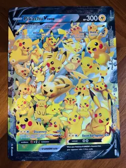 Pikachu V-UNION SWSH142 Black Star Promo Jumbo Card Holo - Image 1