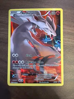 Reshiram XY74 Black Star Promo Full Art Ultra Rare Pokemon Card - Image 1