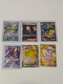 Pokemon Flaaffy Secret Rare/Pikachu Promo/Full Art/Illustration Rare Holo Cards - Image 1
