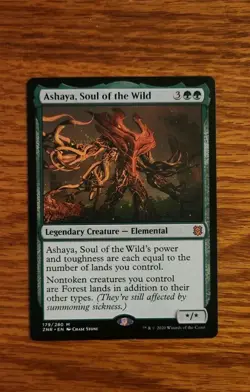 MTG Ashaya, Soul of the Wild Zendikar Rising M/NM - Image 1