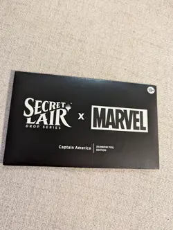 MTG Secret Lair x Marvel CAPTAIN AMERICA ✨Foil Edition✨ BIH Sealed NIB - Image 2