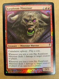 MTG 1x FOIL Karplusan Minotaur # 86 The List - Coldsnap Magic Gathering x1 NM - Image 1
