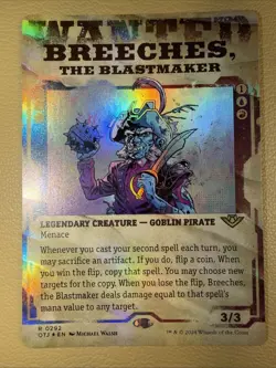 Breeches, the Blastmaker (Showcase) #292 (Foil) NM Thunder Junction Magic MTG - Image 2