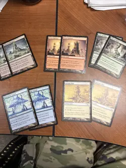 Mirrodin Artifact Lands Set MP Set of 2 Each Magic The Gathering - Image 1