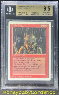 MTG 3rd Edition Revised 1994 Goblin King BGS 9.5 GEM MINT Old School 93/94 - Image 1