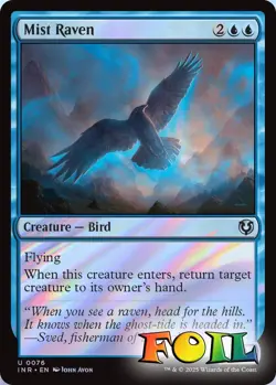 Mist Raven 076 MTG Innistrad Remastered Uncommon NP Foil - Image 1