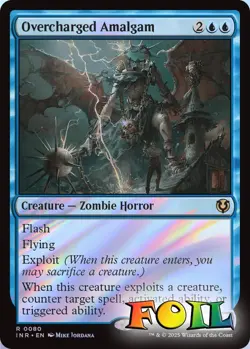 Overcharged Amalgam 080 MTG Innistrad Remastered Rare NP Foil - Image 1