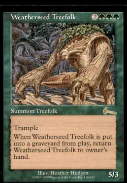 Weatherseed Treefolk LP Light Play Urza's Legacy MTG [6198] - Image 1