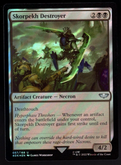 Skorpekh Destroyer 057/168 Surge Foil Uncommon Warhammer 40K MTG Near Mint - Image 1