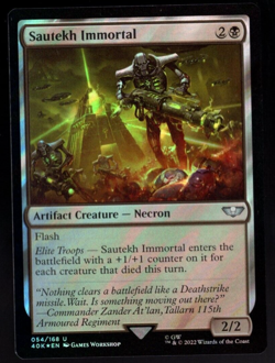 Sautekh Immortal 054/168 Surge Foil Uncommon Warhammer 40K MTG Near Mint - Image 1