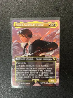 MTG Final Fantasy Squall, Gunblade Duelist NM (Borderless) 0453 - Image 1