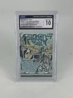 CGC Gem Mint 10 Gandalf the White Poster Borderless, MTG LotR Lord of the Rings - Image 1