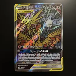 Pokemon Moltres Zapdos Articuno GX Tag Team Hidden Fates Promo SM210 - Image 1