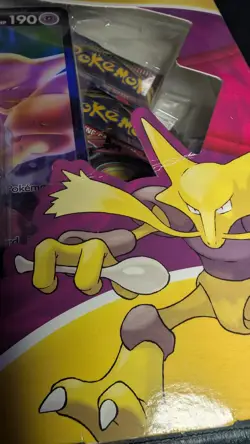 Pokemon TCG: Alakazam V Box New And Factory Sealed 4 Booster Packs w/ Foil Promo - Image 3