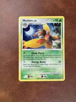Pokemon Card Mothim Holo Rare Arceus Platinum 6/99 NM - Image 1