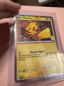 Pokemon Day TCG 2026 Pikachu Holo Promo Card W/ Swirl - Image 4